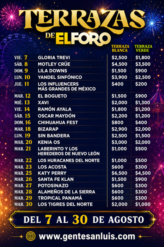precios foro fenapo 2026 teatro del pueblo